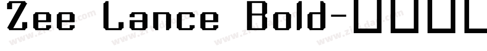 Zee Lance Bold字体转换